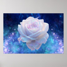 Kosmischer Blumenposter