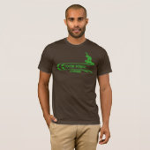 Kosmischer Bongo Retro Snowboarding T - Shirt (Vorne ganz)