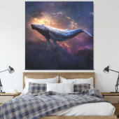Kosmischer Buckelwal Leinwanddruck (Insitu (Schlafzimmer))