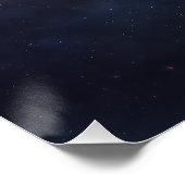 Kosmischer Buckelwal Poster (Ecke)