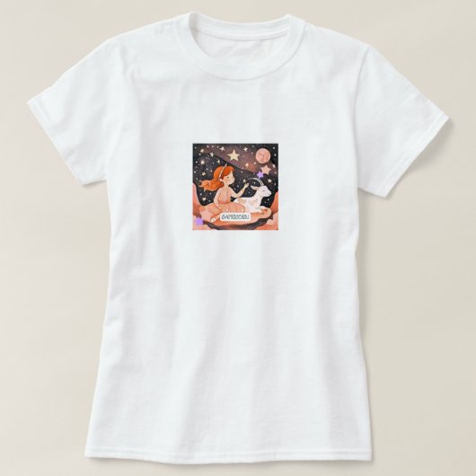 Kosmischer Capricorn-T - Shirt (Design vorne)