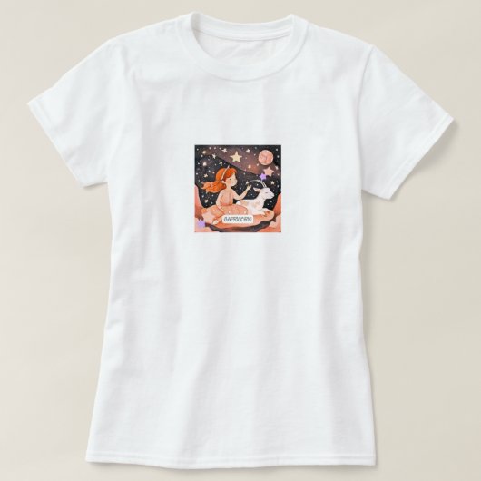 Kosmischer Capricorn-T - Shirt (Design vorne)