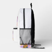 Kosmischer Capybara-Entdecker Bedruckter Rucksack (Rechts)