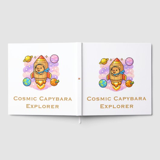 Kosmischer Capybara-Entdecker Gästebuch (Voll)