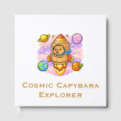 Kosmischer Capybara-Entdecker Gästebuch (Vorderseite)