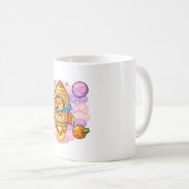 Kosmischer Capybara-Entdecker Kaffeetasse (VorderseiteRechts)