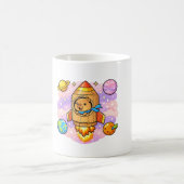 Kosmischer Capybara-Entdecker Kaffeetasse (Mittel)