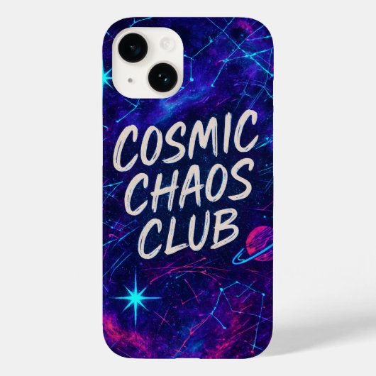 Kosmischer Chaos Club Vibrannt iPhone Fall Case-Mate iPhone Hülle (Rückseite)