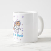 Kosmischer Chat-Explorer Jumbo-Tasse (Vorderseite Rechts)