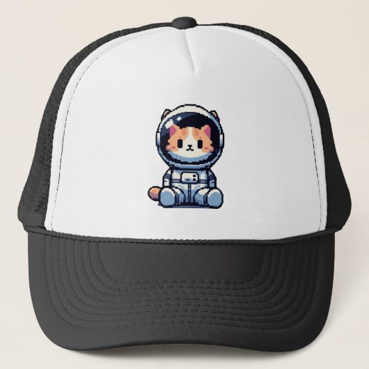 Kosmischer Chat-Explorer Truckerkappe (Vorderseite)
