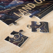 Kosmischer China-Drache Große Mauer Puzzle (Seite)