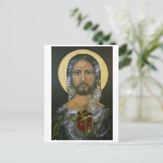 "Kosmischer Christus" (c)2015 Postkarte (Stehend Vorderseite)