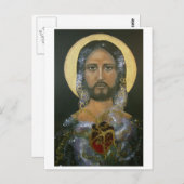 "Kosmischer Christus" (c)2015 Postkarte (Vorne/Hinten)