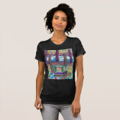 Kosmischer Computer-Technologie-Kopf durch T-Shirt (Vorne ganz)