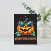 Kosmischer Cooler Jack-O-Space Ankündigungspostkarte (Stehend Vorderseite)