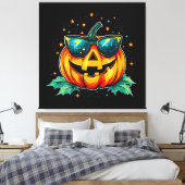Kosmischer Cooler Jack-O-Space Leinwanddruck (Insitu (Schlafzimmer))