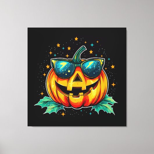 Kosmischer Cooler Jack-O-Space Leinwanddruck (Vorderseite)