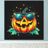 Kosmischer Cooler Jack-O-Space Leinwanddruck (Insitu (Holzboden))