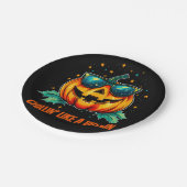 Kosmischer Cooler Jack-O-Space Pappteller (Schrägansicht)