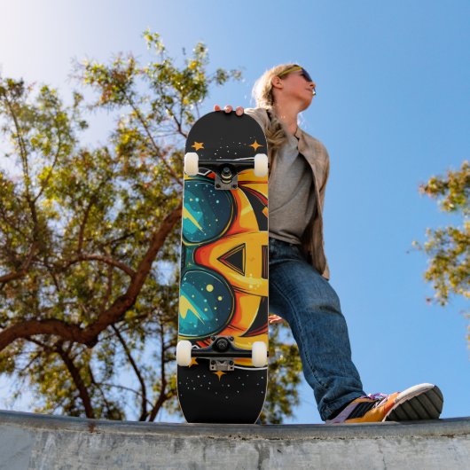 Kosmischer Cooler Jack-O-Space Skateboard (Außenbereich 1)