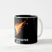Kosmischer Desaster 2032 Asteroiden Zweifarbige Tasse (VorderseiteRechts)