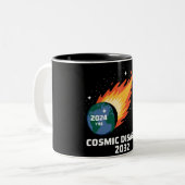 Kosmischer Desaster 2032 Asteroiden Zweifarbige Tasse (Vorderseite Links)