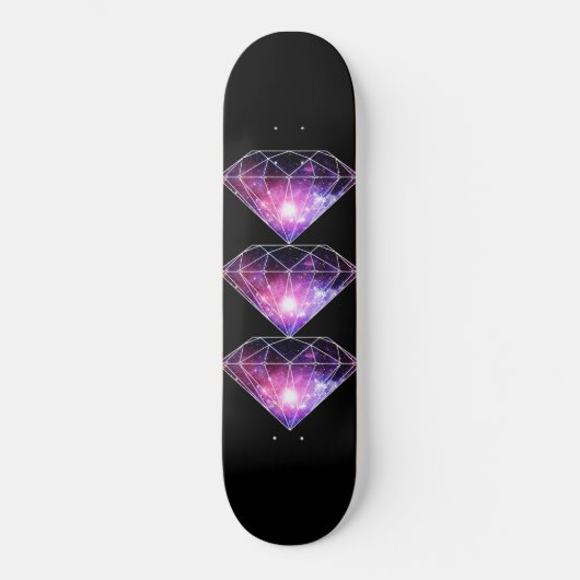 Kosmischer Diamant Skateboard (Vorderseite)