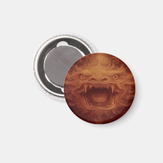 Kosmischer Drache Magnet (Vorderseite/Rückseite)