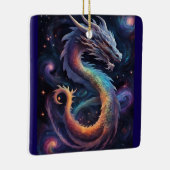 kosmischer Drachen-Schmuck Keramikornament (Rechts)