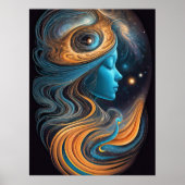 Kosmischer Dreamer Poster (Vorne)
