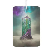 Kosmischer Edelstein und Glas \|/ Universale KI Ku Autolufterfrischer (Rückseite)