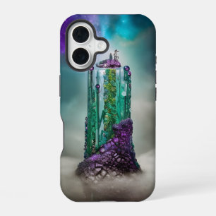 Kosmischer Edelstein und Glas \ / Universum KI Kun iPhone 16 Hülle