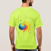 Kosmischer Eklipse-Glanz. T-Shirt (Rückseite)