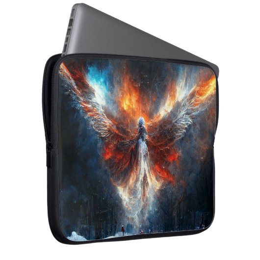 Kosmischer Engel 2.0_Digitale Kunst Laptopschutzhülle (Vorne Rechts)