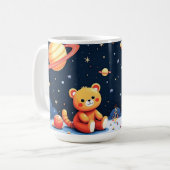 Kosmischer Entdecker Kid Astronaut Kaffeetasse (Vorderseite Links)