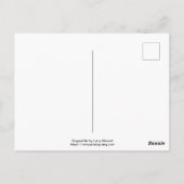 Kosmischer Explorer #2 - Pop Art Astronaut Postkar Postkarte (Rückseite)