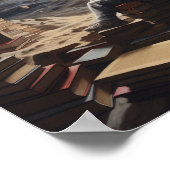 Kosmischer Explorer: Astronaut im Weltraumposter l Poster (Ecke)