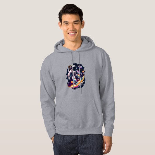 Kosmischer Explorer Hoodie (Vorne ganz)