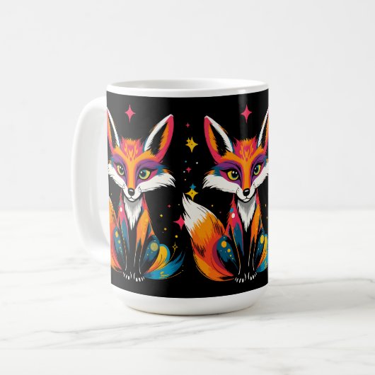 Kosmischer Fox Kaffeetasse (Vorderseite Links)