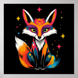 Kosmischer Fox Poster