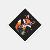 Kosmischer Fox Serviette (Ecke)