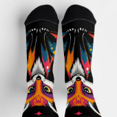 Kosmischer Fox Socken (Oben)