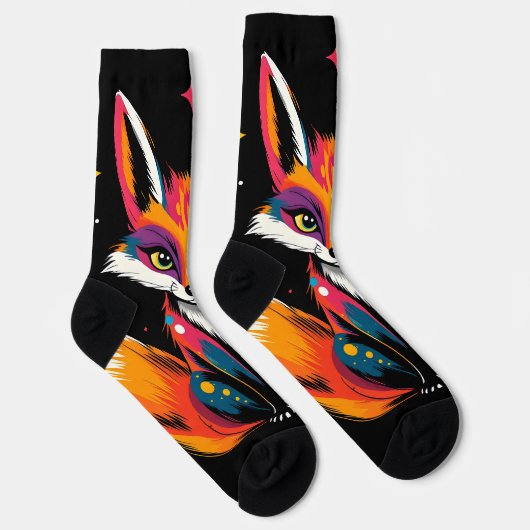 Kosmischer Fox Socken (Rechts)