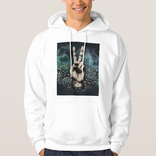 kosmischer Frieden Hoodie (Vorderseite)