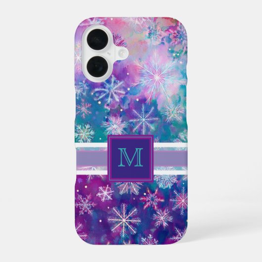 Kosmischer Frost iPhone 16 Hülle (Rückseite)