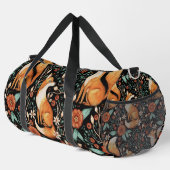 Kosmischer Fuchs und zunehmende Monde Duffle Bag (Rechte Ecke)