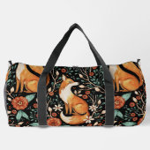 Kosmischer Fuchs und zunehmende Monde Duffle Bag (Rückseite)