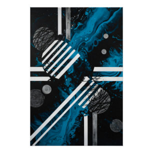 Kosmischer Fußabdruck Poster