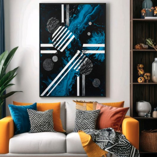 Kosmischer Fußabdruck Poster
