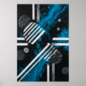 Kosmischer Fußabdruck Poster (Vorne)
